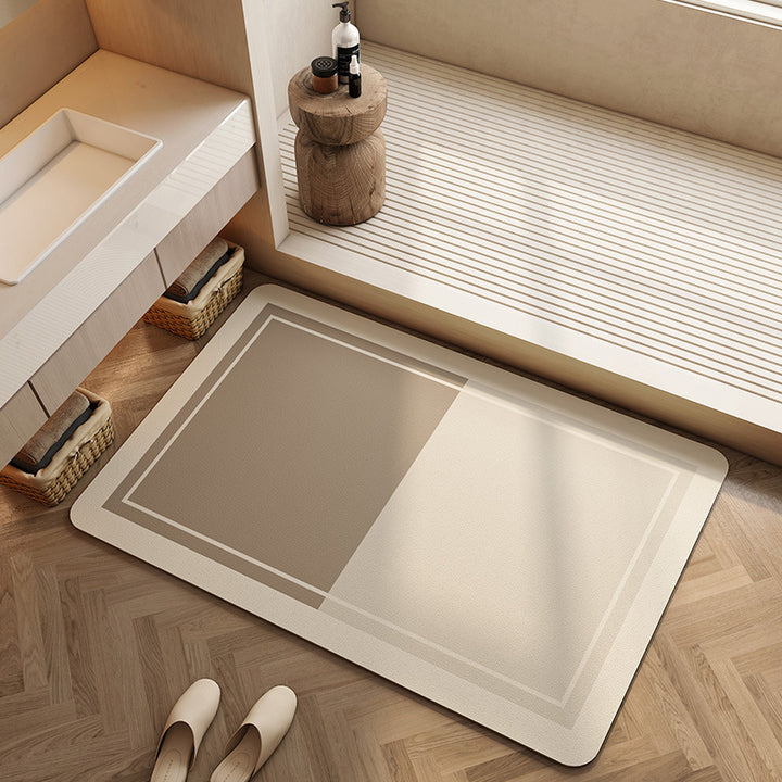 Geometric Patterned Bath Mat Bowlift