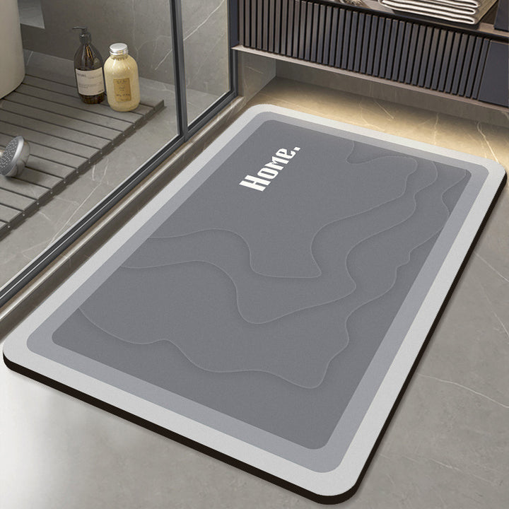Stylish Checkerboard Bath Mat Bowlift