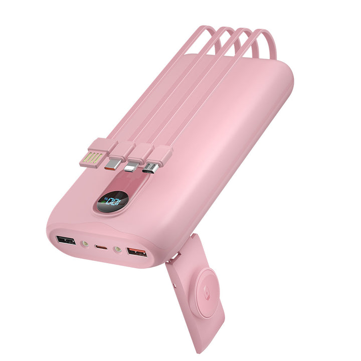Portable power bank with integrated wireless charging function Bowlift