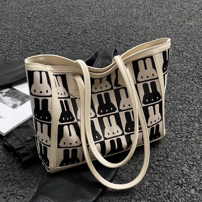 Playful Patterned Tote Bag Bowlift