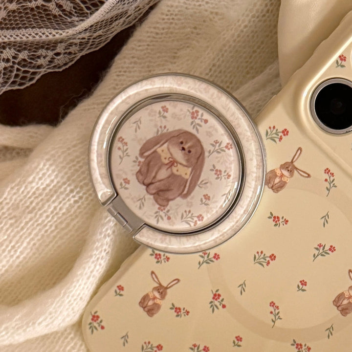Playful hand mirror with rabbit design Bowlift