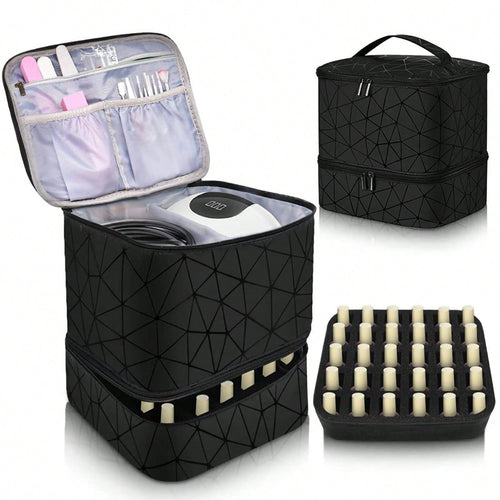 Cosmetic Organizer Bag with Dual Design and Sturdy Interior Lining Bowlift