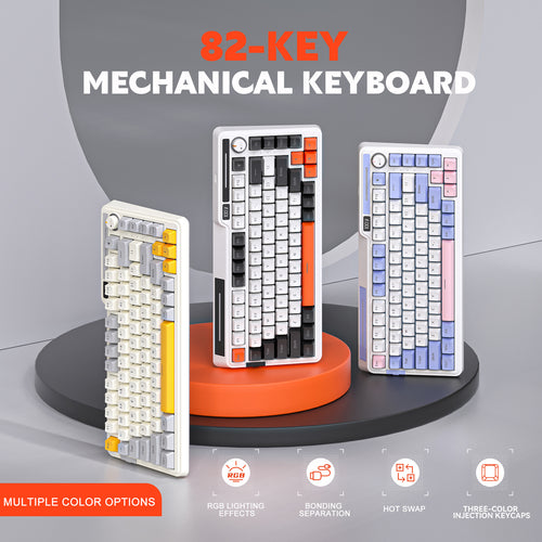 Compact RGB Mechanical Keyboard with Programmable Backlighting Bowlift