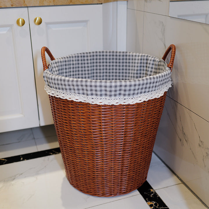 Washing Basket Set Made of Woven Material Bowlift