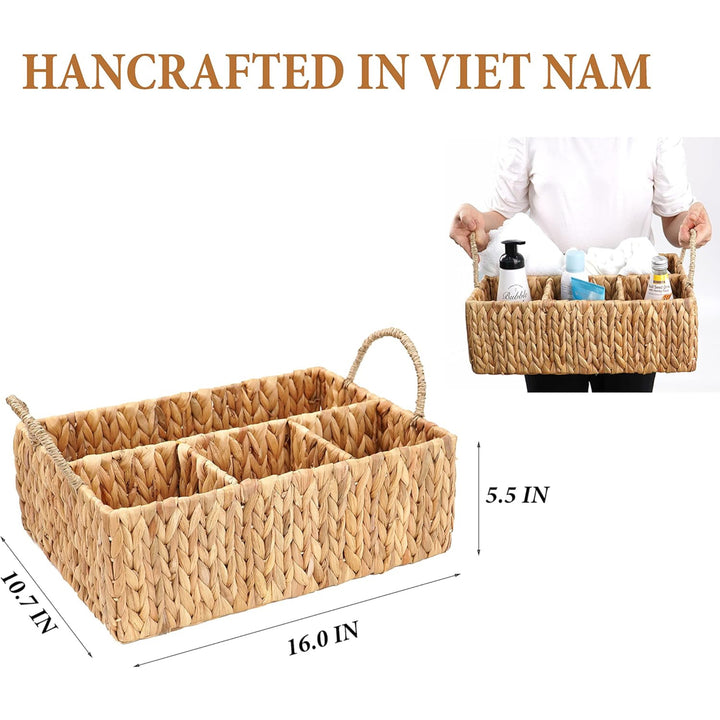 Woven Seagrass Organizer Basket Bowlift
