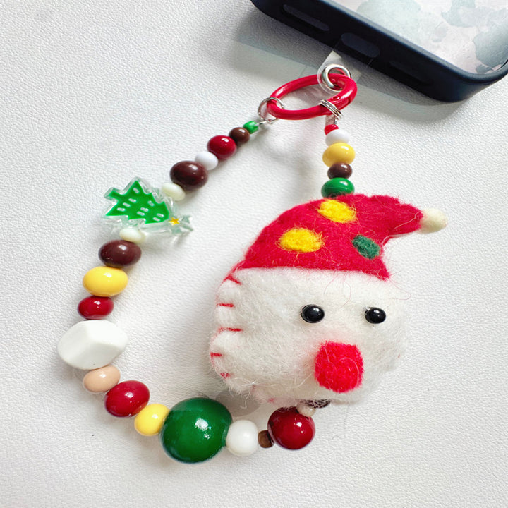 Creative Holiday-Themed Beaded Keychain Bowlift