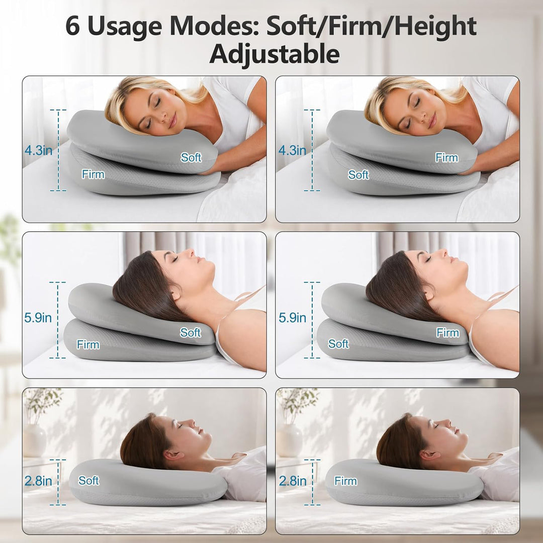 Ergonomic and Adjustable Neck Pillow Bowlift