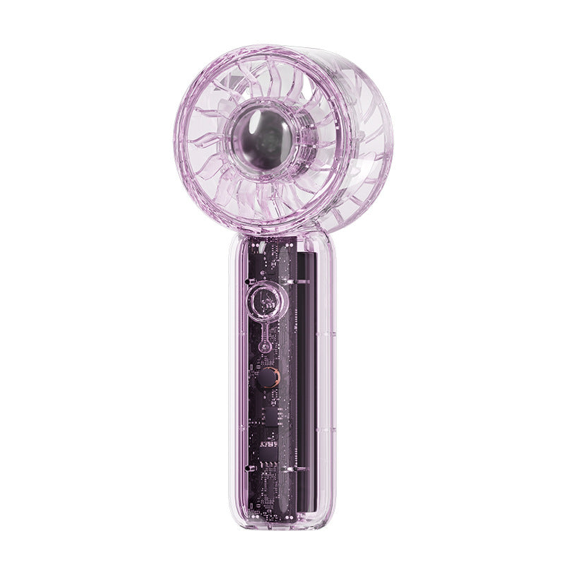 Ladies Portable Hand Fan with Powerful Wind Power Bowlift