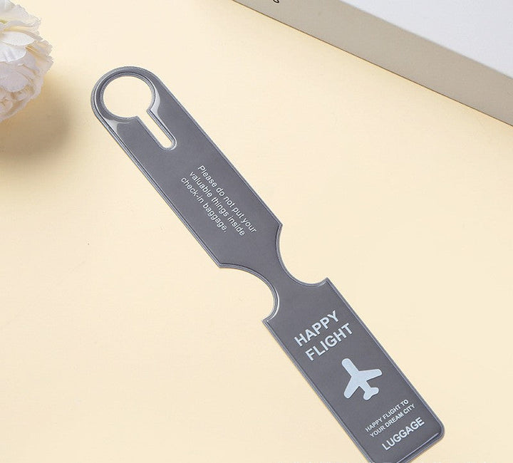 reflective PVC luggage handle wrap tag with secure snap closure Bowlift
