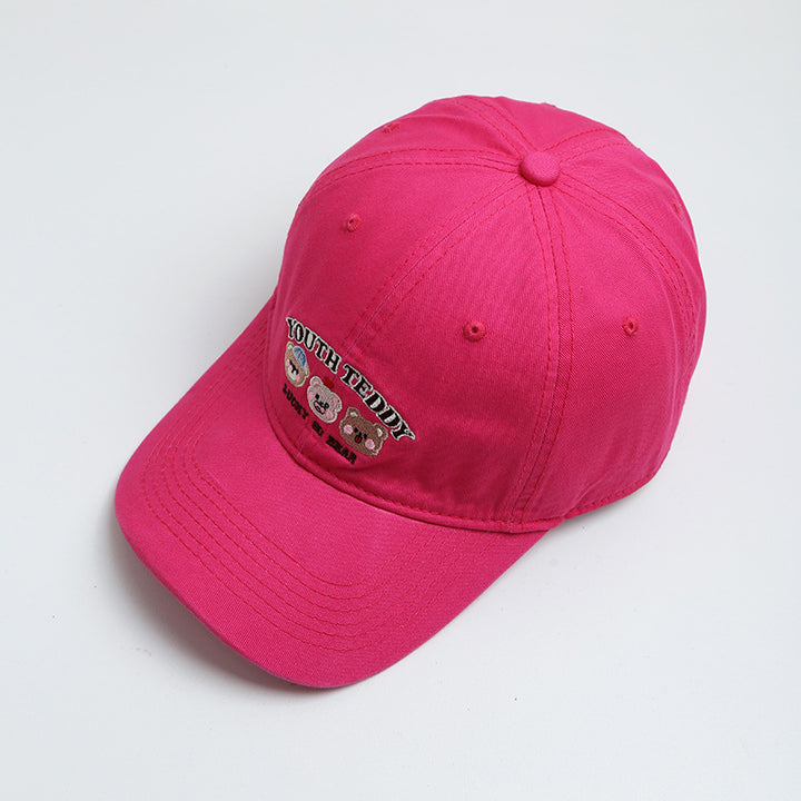 Women's Fun Embroidered Teddy Bear Baseball Cap Bowlift