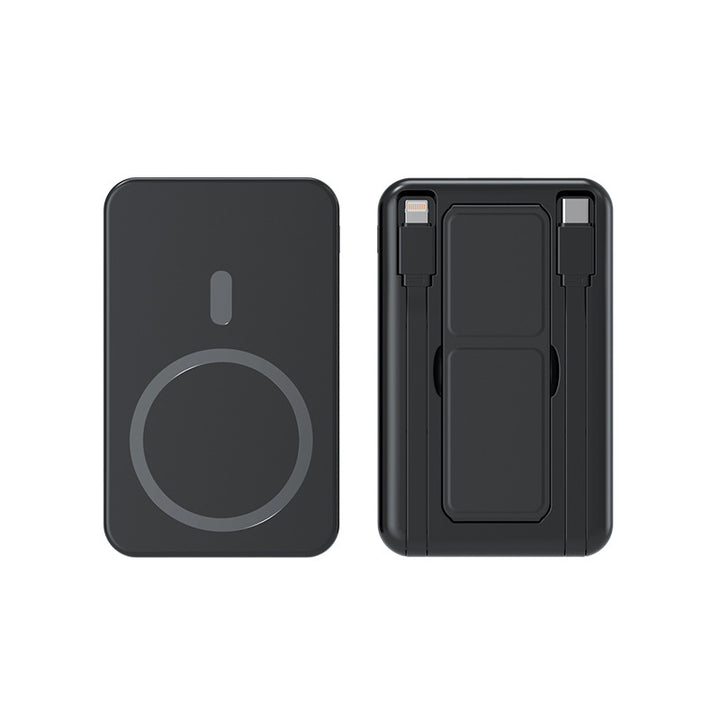Wearable Wireless Powerbank with Integrated Usb Cables Bowlift