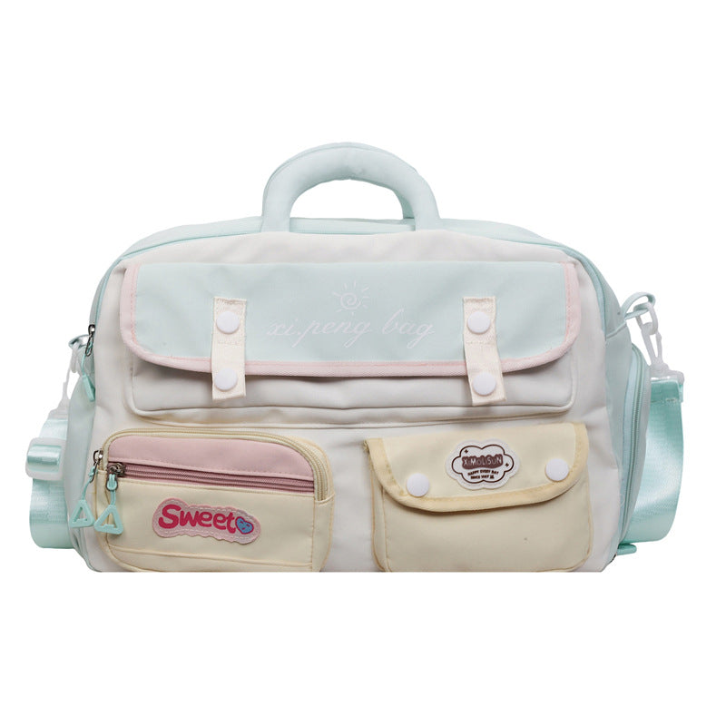 Sporty Shoulder Bag With Multifunctional Compartments Bowlift