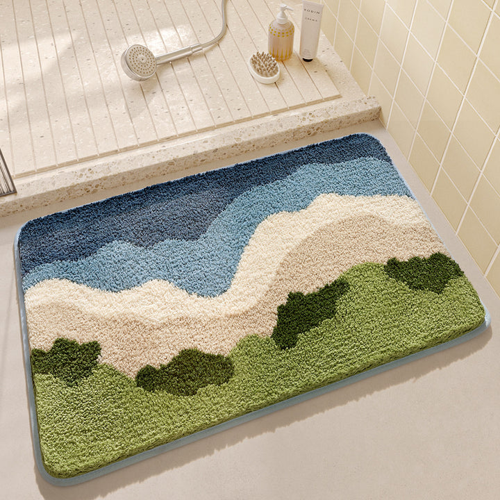 Floral Bath Mat Bowlift