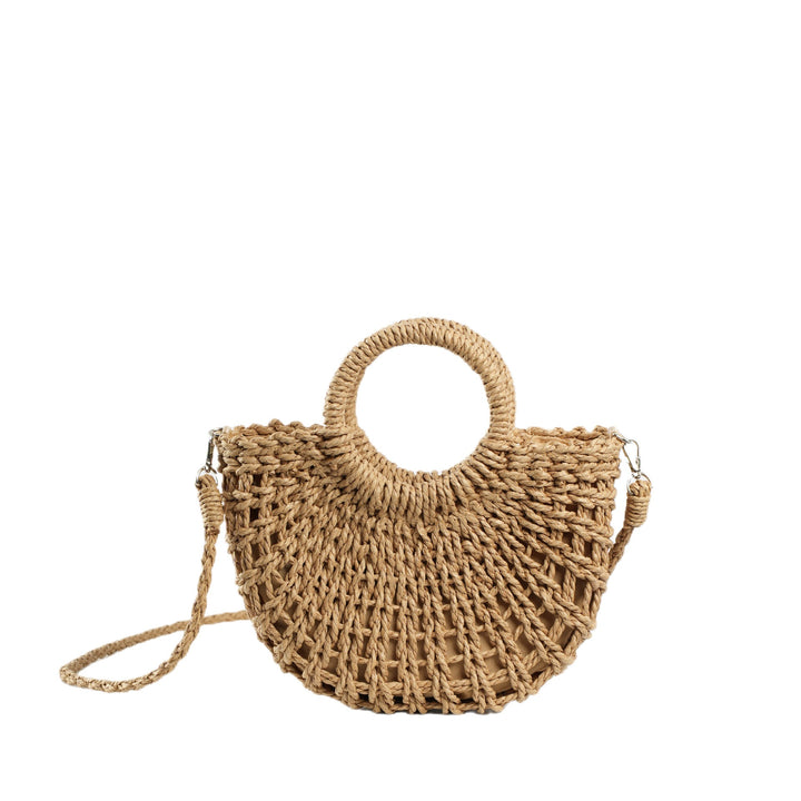 Beef Bast Handbag with Structured Design Bowlift