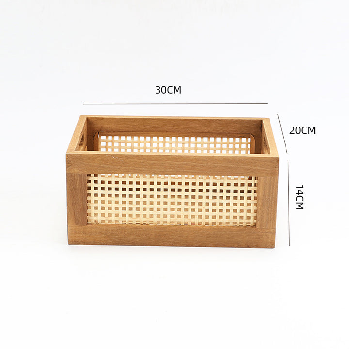 Versatile Wooden Storage Basket Bowlift