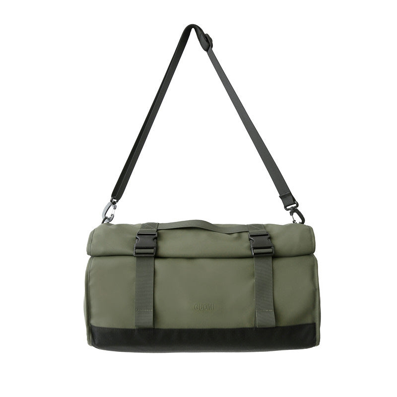 Sporty Shoulder Bag Made of Water-Repellent Material with Removable Shoulder Strap Bowlift