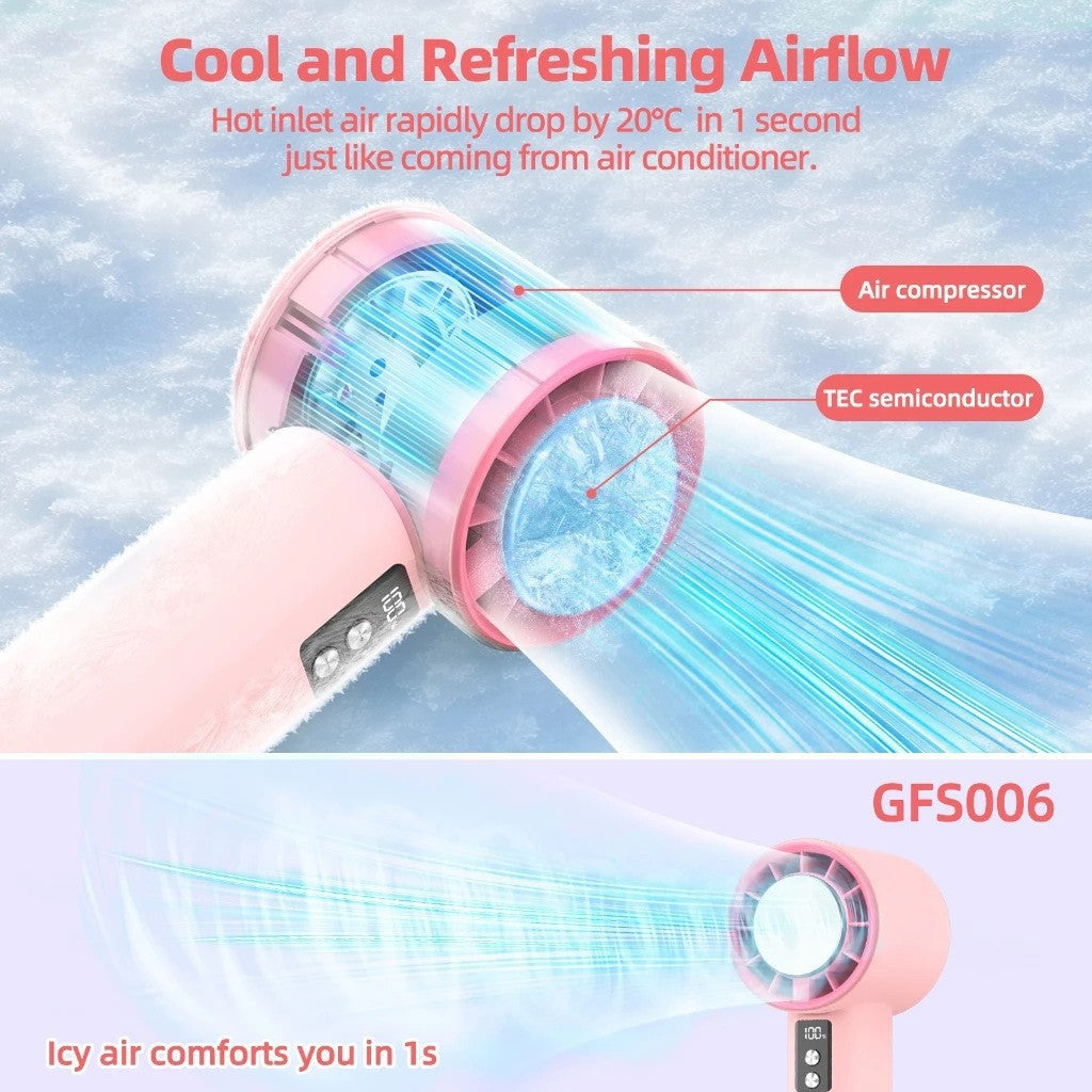 Women Multifunctional Hand Fan Bowlift