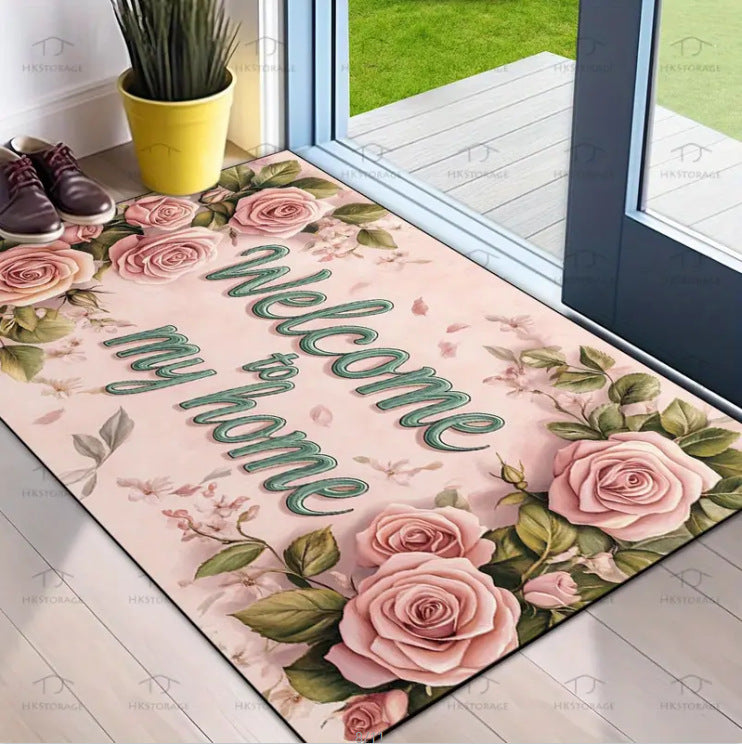 Decorative Floral Area Mat Bowlift