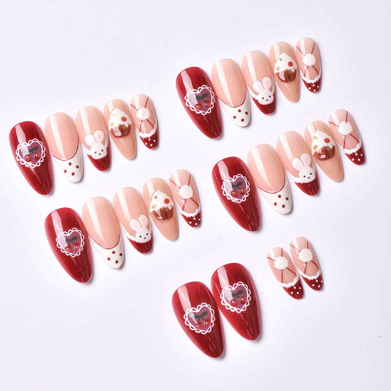 Whimsical Themed Press-On Nail Art Set