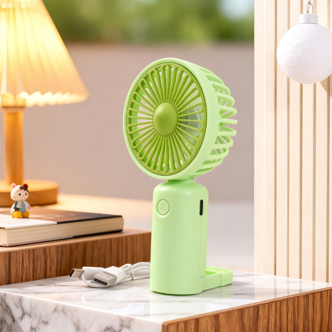 Ladies Portable USB Fan with Flexible Holder Bowlift