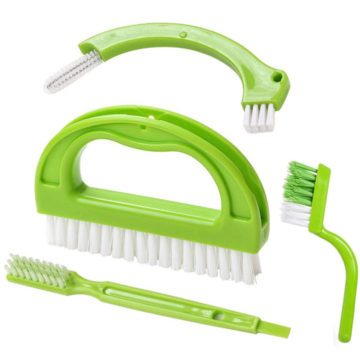 Multi-purpose heavy-duty scrub brush set with ergonomic handle and detail brushes Bowlift