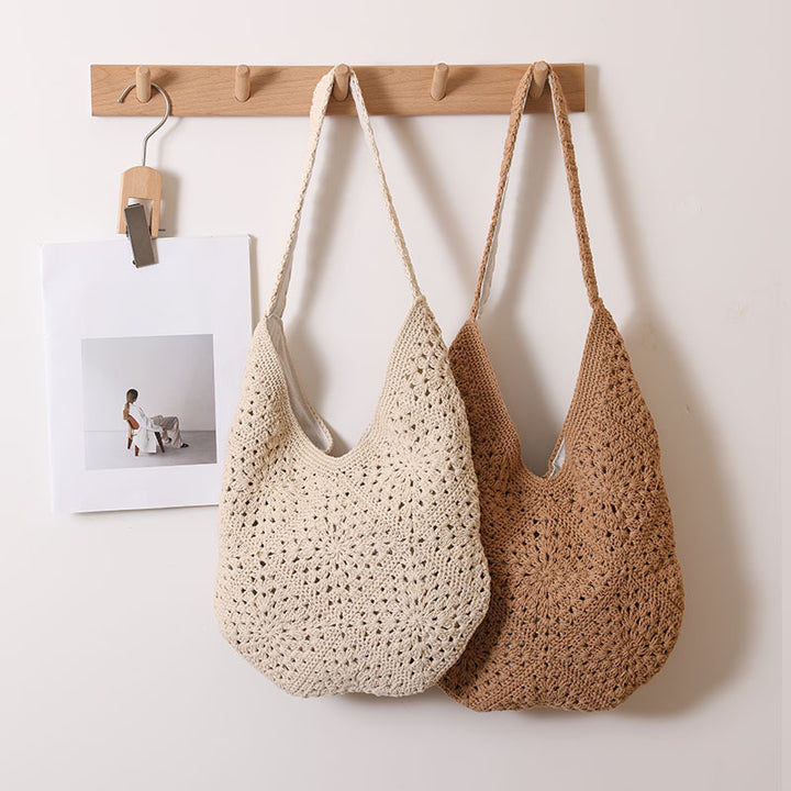 Casual Macrame Shoulder Bag Bowlift