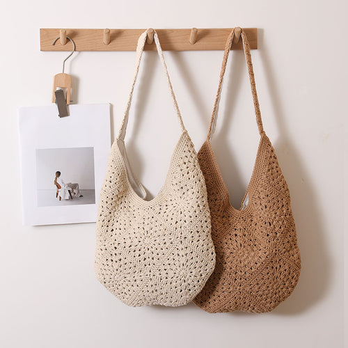 Casual Macrame Shoulder Bag Bowlift