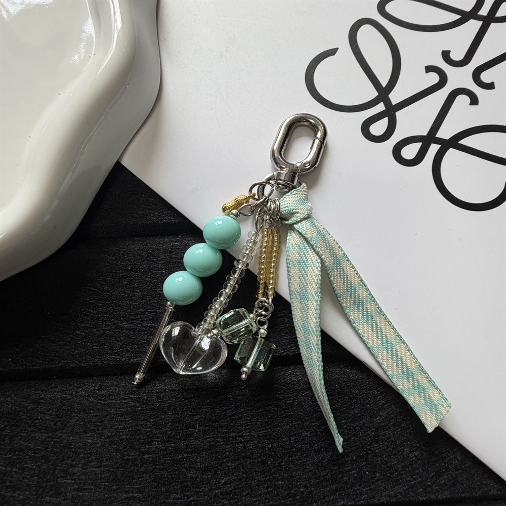 Beaded Charm Keychain Holder Bowlift 1790134754
