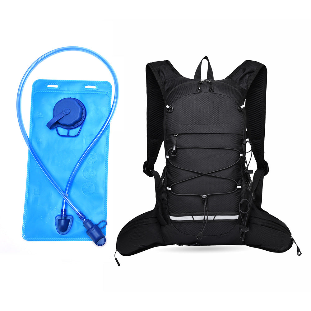Sporty backpack with breathable mesh inserts and elastic carrying straps Bowlift