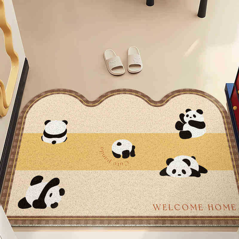 Cute Panda-Themed Kitchen Mat