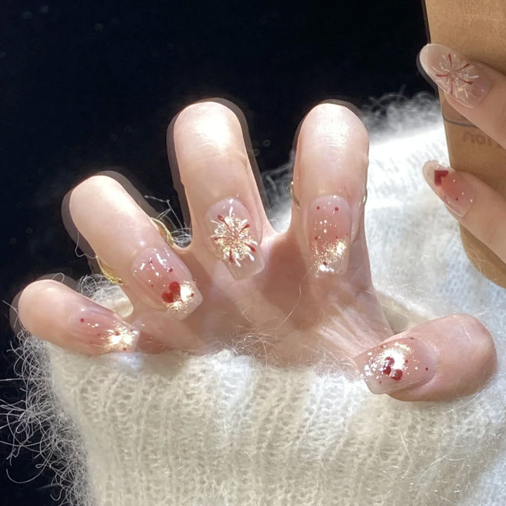 Elaborate Artistic Press-On Nail Set Bowlift