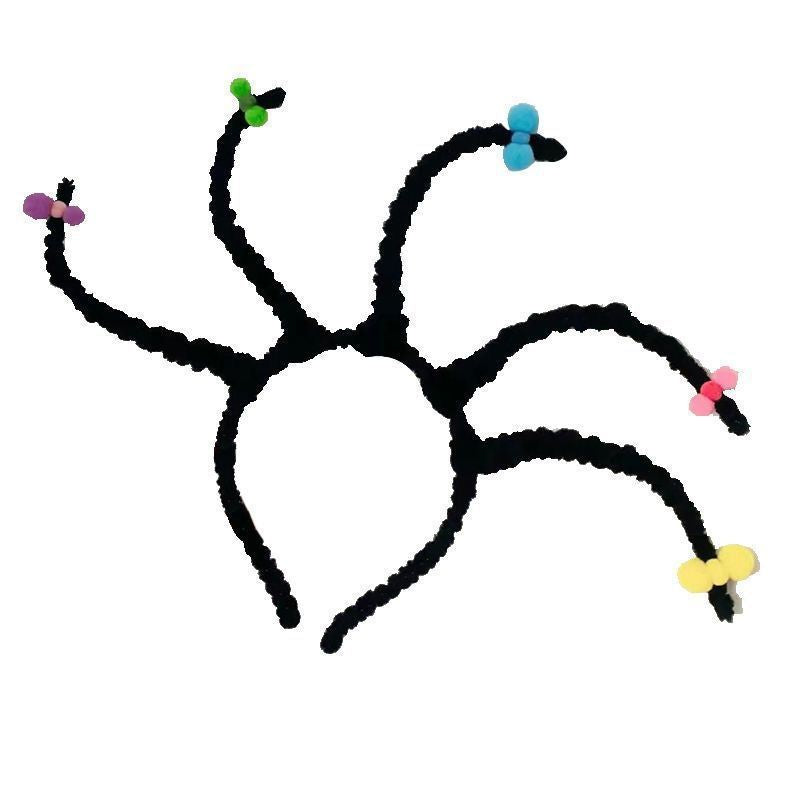 Playful Pom-Pom Headband Bowlift