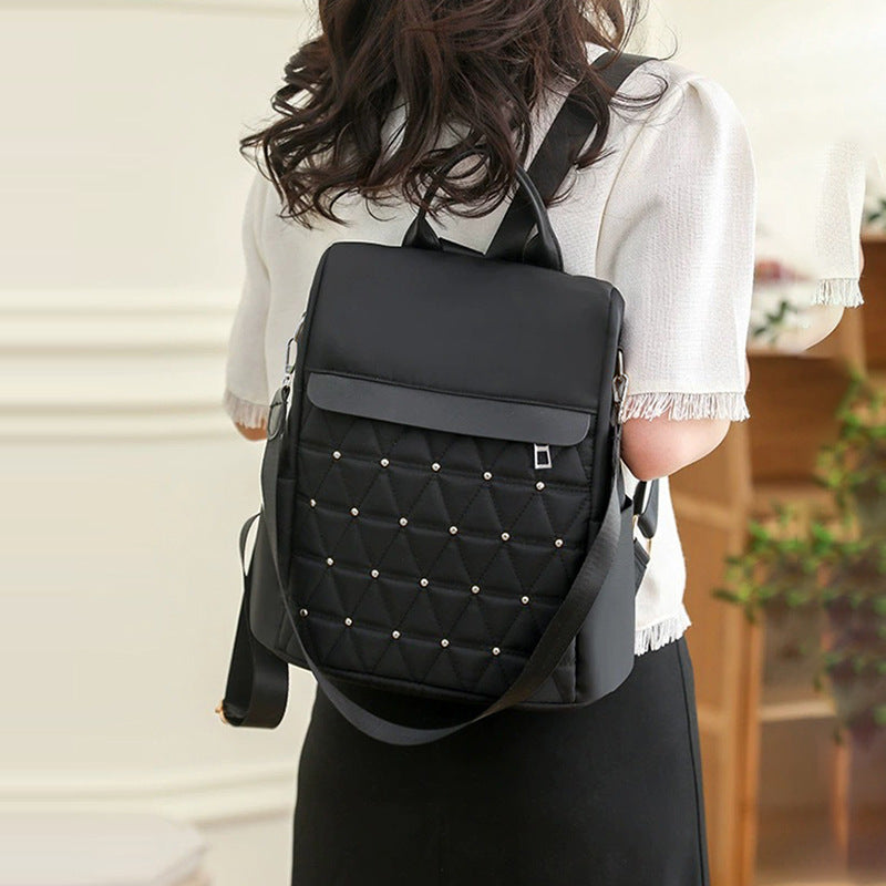 Elegant Quilted Backpack Bowlift