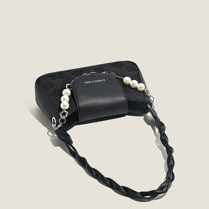 Chic Pearled Chain Crossbody Bag Bowlift