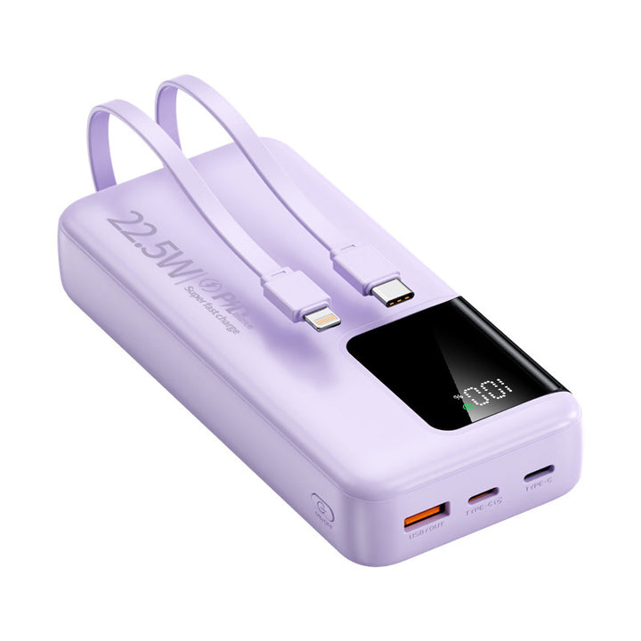 Power bank with dual fast charging ports and digital capacity display Bowlift