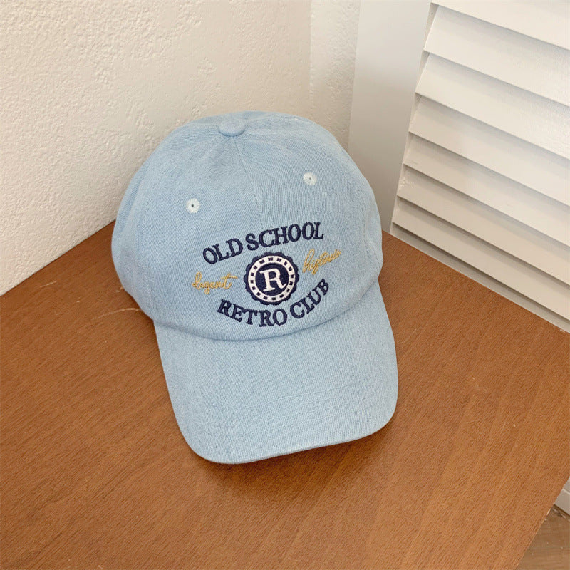 Unisex Retro Denim Baseball Cap Bowlift
