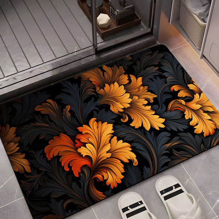 Floral Botanical Area Mat Bowlift
