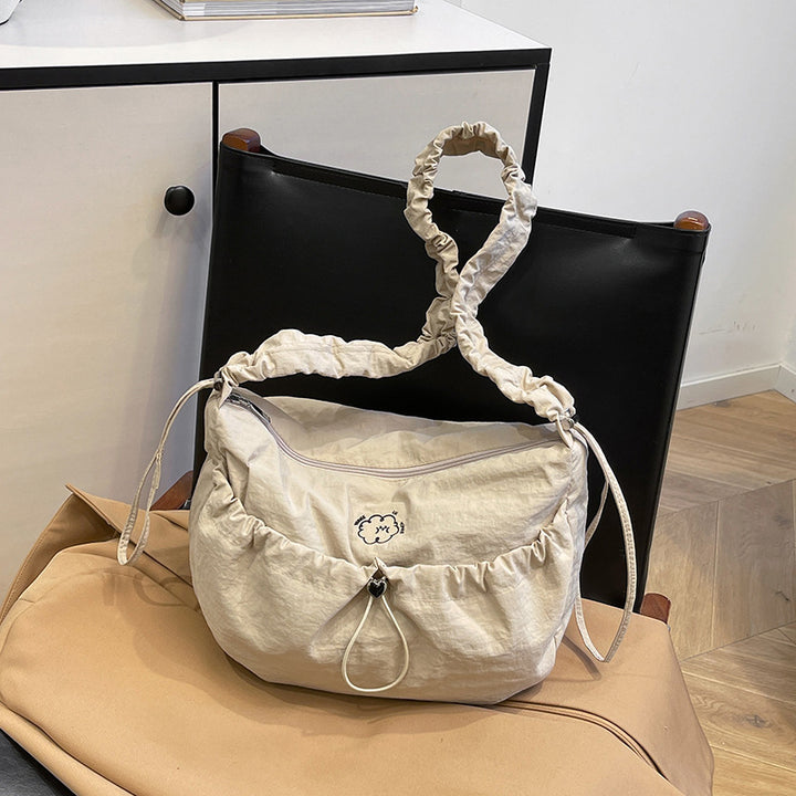 Fashionable Crossbody Bag with Elastic Shoulder Strap Bowlift