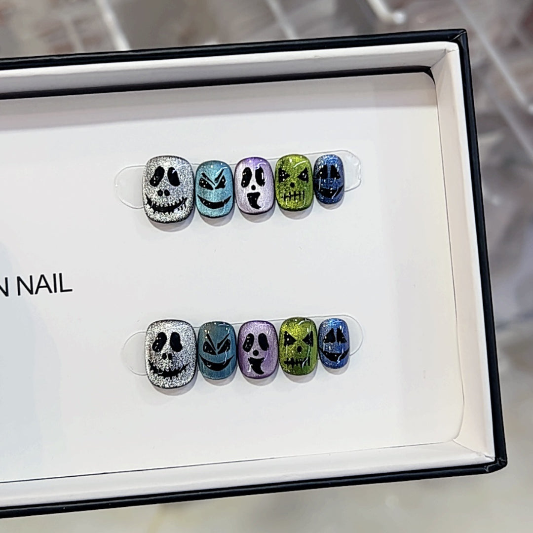 Creative Themed Press-On Nail Set Bowlift