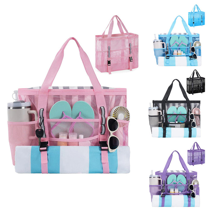 Multifunctional beach bag with mesh design Bowlift