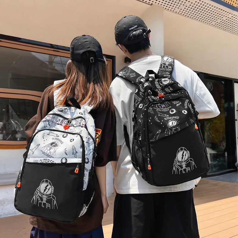 Adventure-Themed Graphic Backpack Bowlift