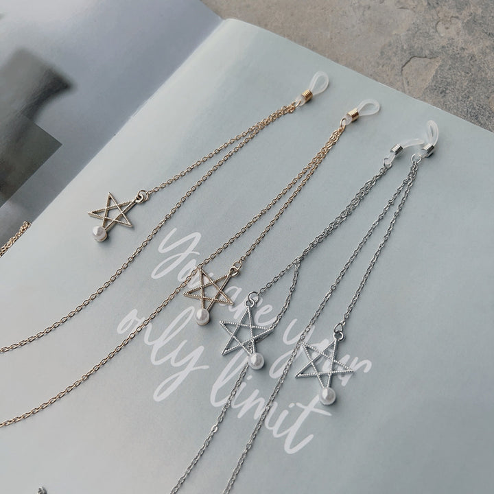 Star-Motif Eyewear Holder Chain Bowlift