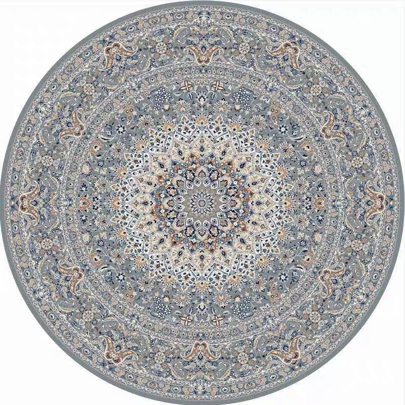 Mandala Patterned Area Rug Bowlift