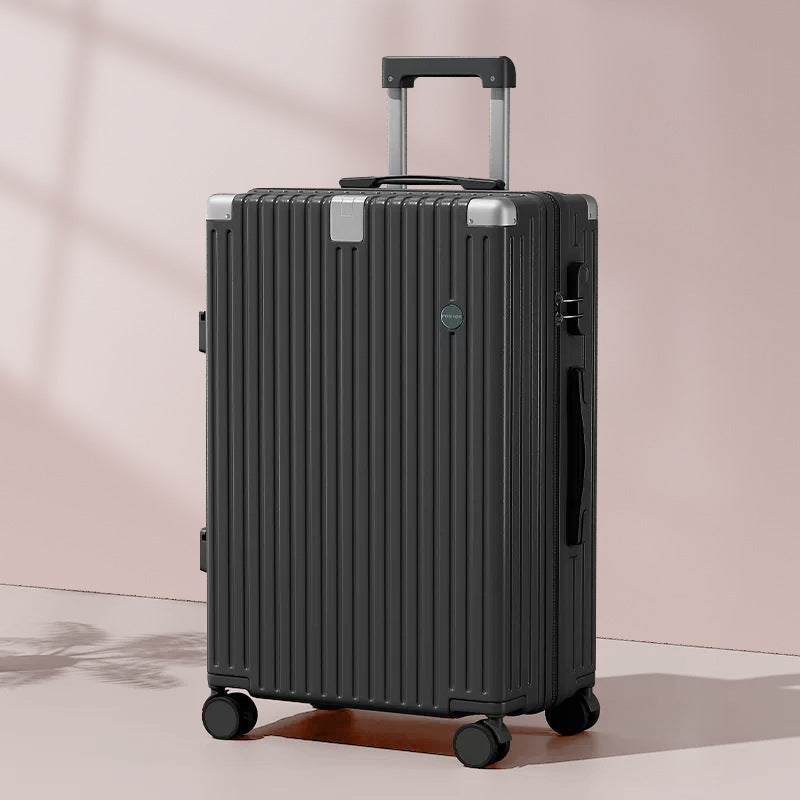Unisex Textured Lightweight Spinner Luggage Bowlift