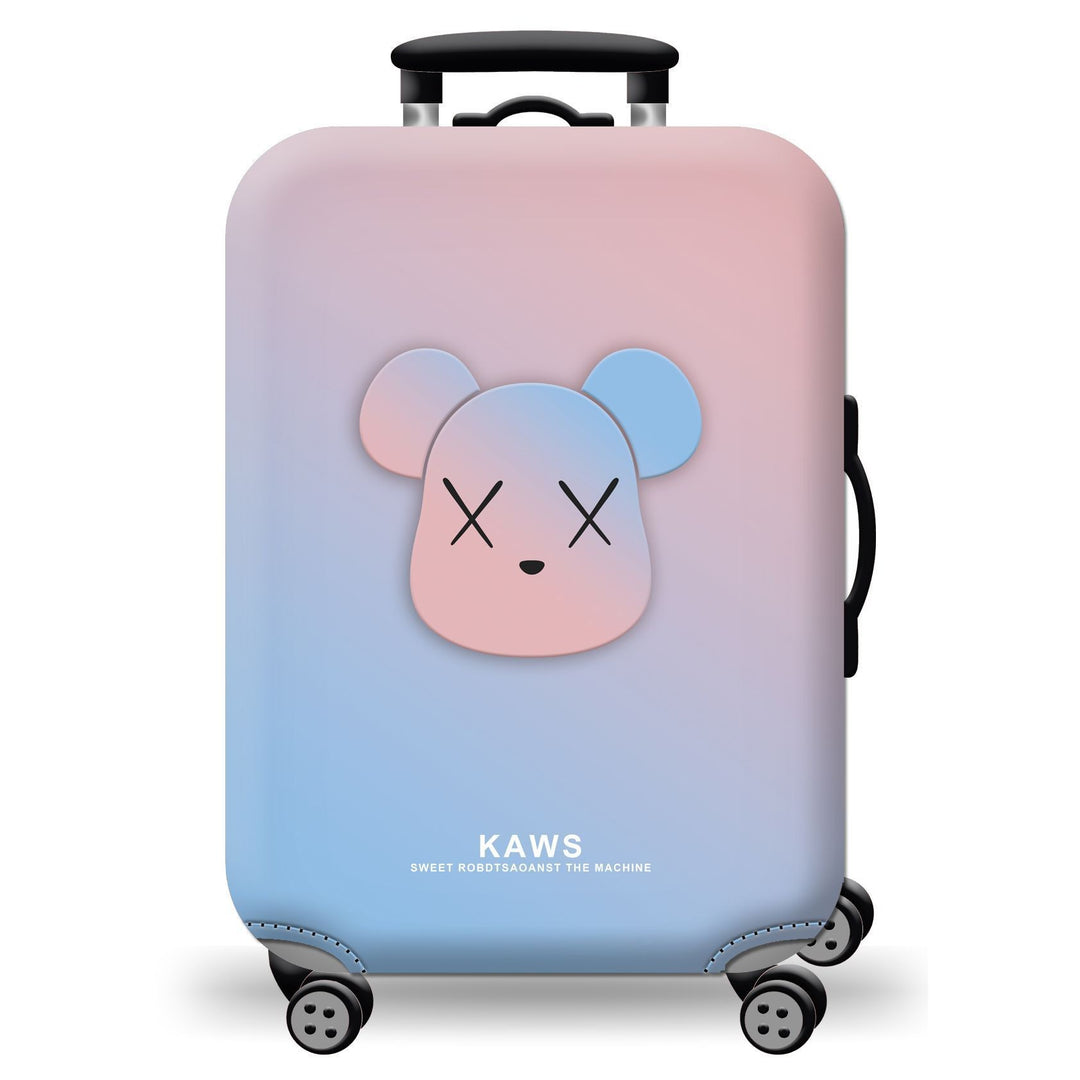 Unisex hard-shell suitcase with playful cat design Bowlift