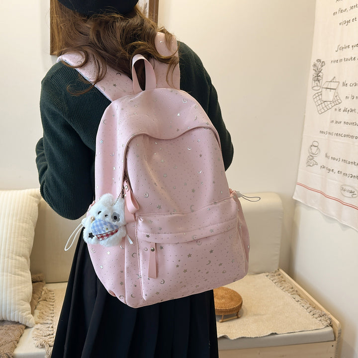 Whimsical Star-Patterned Backpack Bowlift