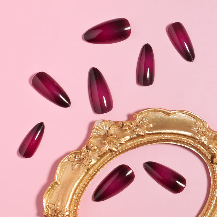 Premium Glossy Stiletto Press-On Nail Tips Bowlift