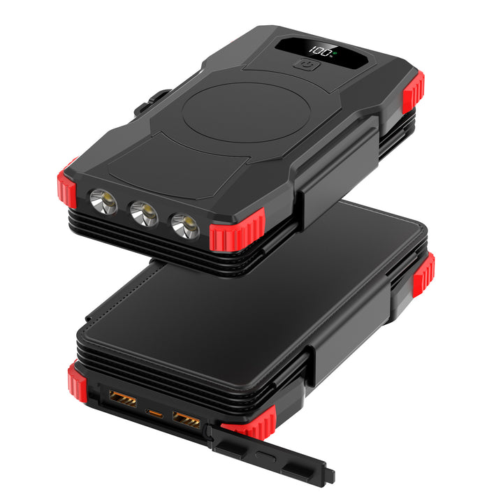 High-performance solar power bank with integrated LED lighting Bowlift