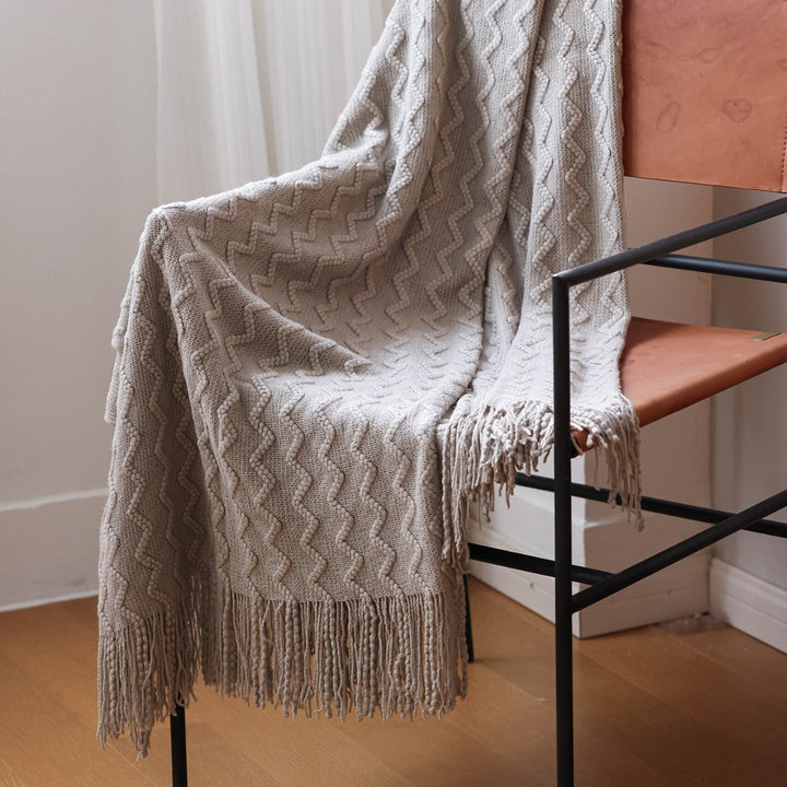 Textured Knit Blanket