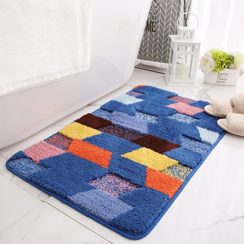 Geometric Pattern Bathroom Mat